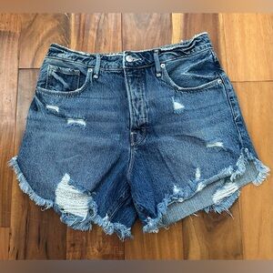 Good American The Bombshell High Waist Denim Short